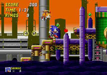 une photo d'Ã©cran de Sonic the Hedgehog 2 sur Sega Megadrive